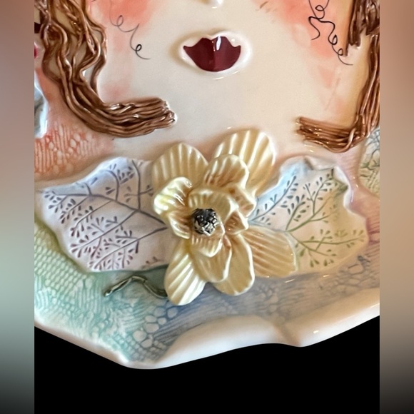 Rare! Ellen Williams "Garden Girls" Collection by Ganz - Decorative Wall Plate - Picture 6 of 12